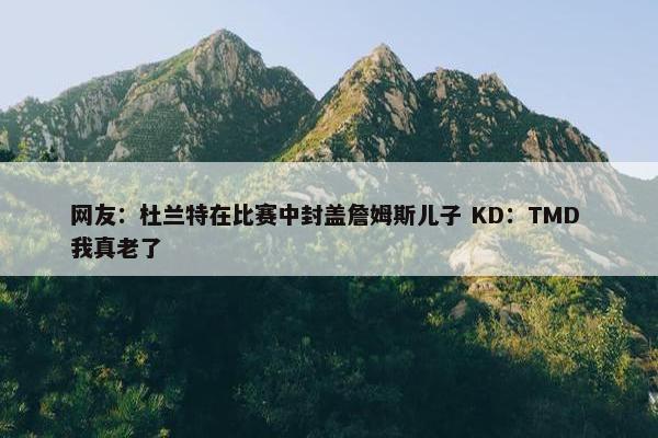 网友：杜兰特在比赛中封盖詹姆斯儿子 KD：TMD 我真老了