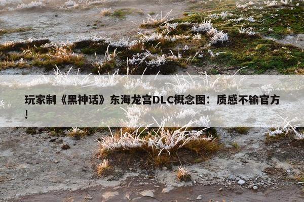 玩家制《黑神话》东海龙宫DLC概念图：质感不输官方!