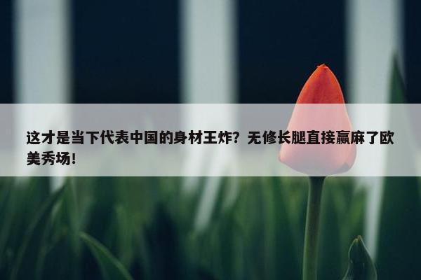 这才是当下代表中国的身材王炸？无修长腿直接赢麻了欧美秀场！