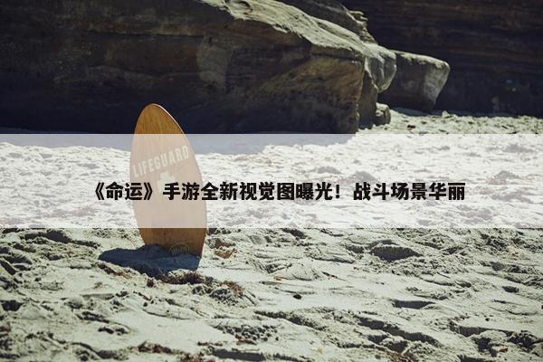 《命运》手游全新视觉图曝光！战斗场景华丽