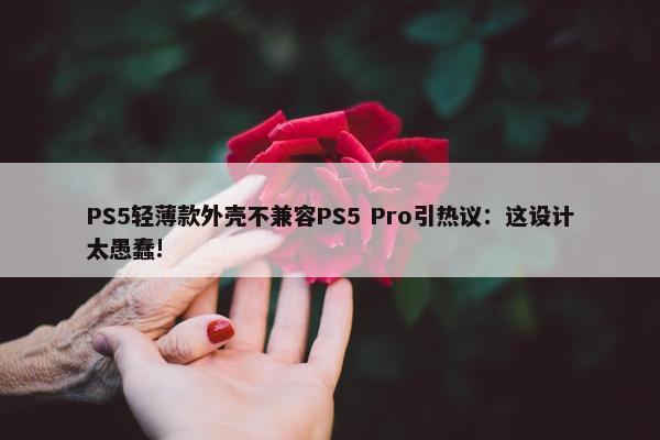 PS5轻薄款外壳不兼容PS5 Pro引热议：这设计太愚蠢!