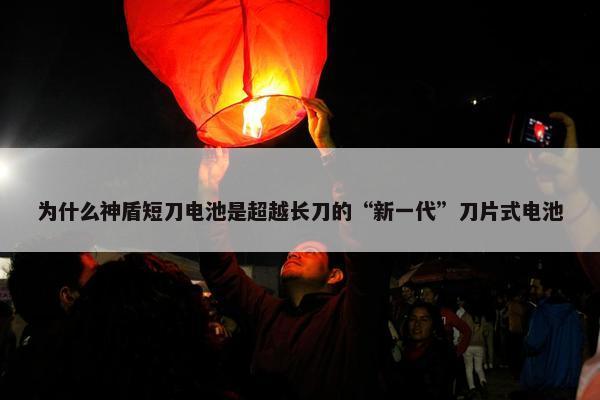 为什么神盾短刀电池是超越长刀的“新一代”刀片式电池