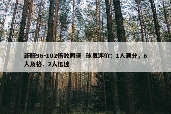 新疆96-102惜败同曦  球员评价：1人满分，6人及格，2人低迷