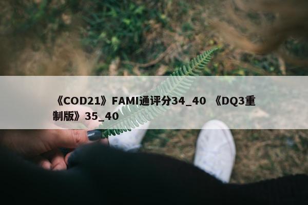 《COD21》FAMI通评分34_40 《DQ3重制版》35_40