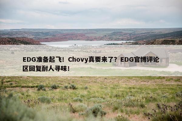 EDG准备起飞！Chovy真要来了？EDG官博评论区回复耐人寻味！