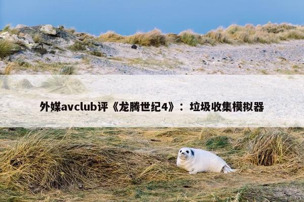 外媒avclub评《龙腾世纪4》：垃圾收集模拟器