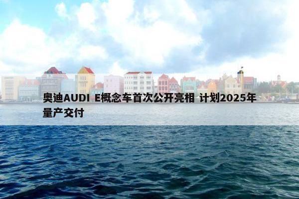 奥迪AUDI E概念车首次公开亮相 计划2025年量产交付