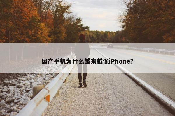 国产手机为什么越来越像iPhone？