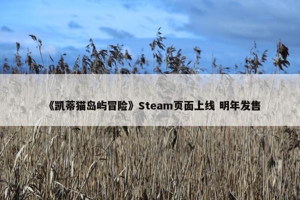 《凯蒂猫岛屿冒险》Steam页面上线 明年发售