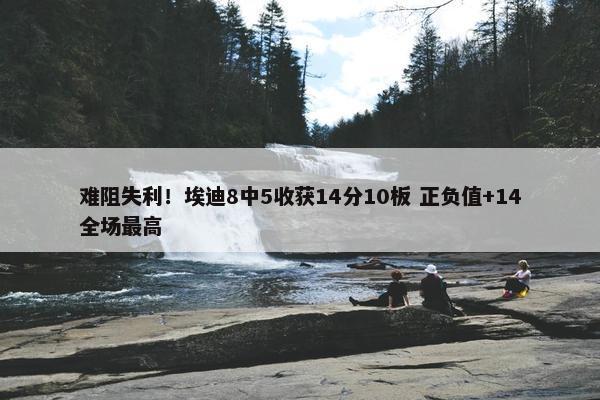 难阻失利！埃迪8中5收获14分10板 正负值+14全场最高