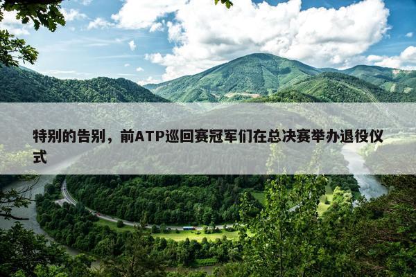 特别的告别，前ATP巡回赛冠军们在总决赛举办退役仪式