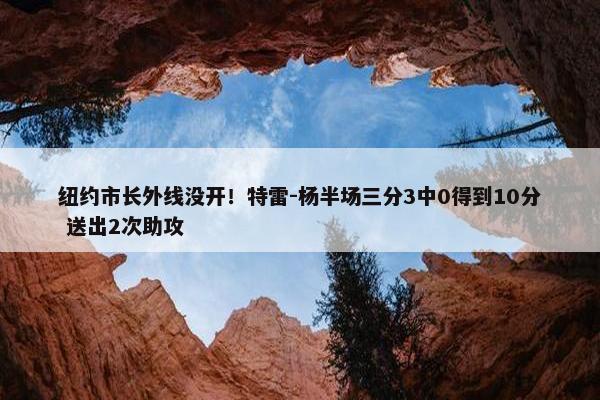 纽约市长外线没开！特雷-杨半场三分3中0得到10分 送出2次助攻